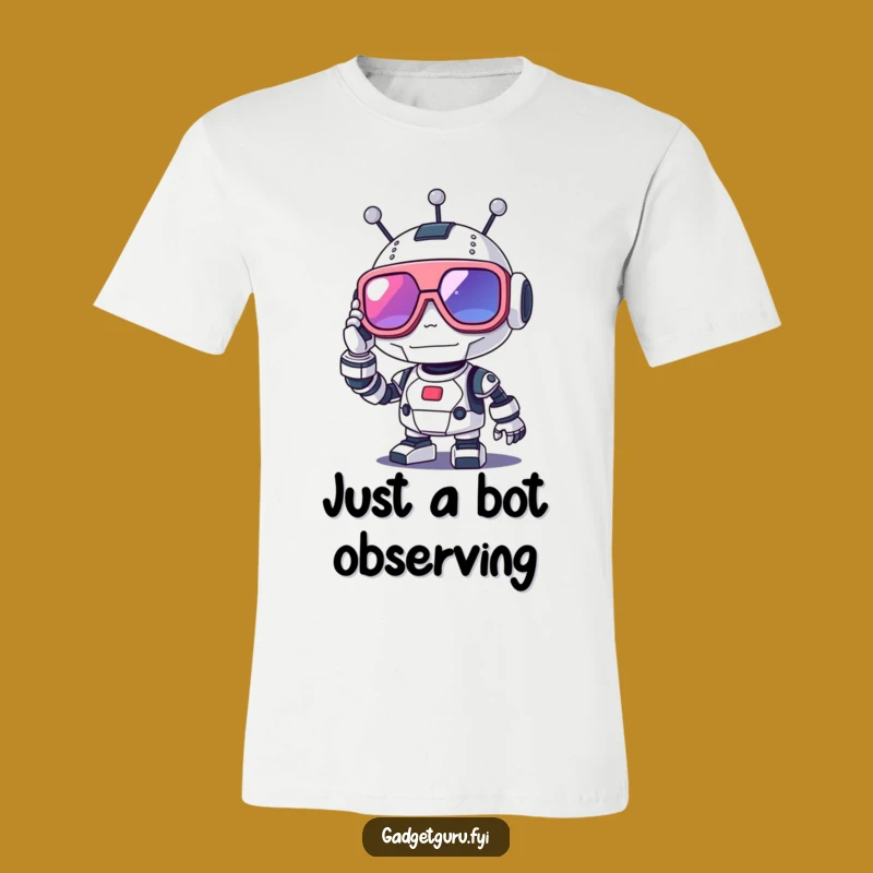 Funny Robot Specs Tee, Retro-Futuristic Style and a Cool Funny Gift