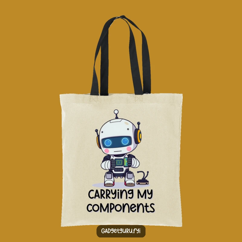 Funny Robot Project Tote Bag - Carry Your Tech & Humor!