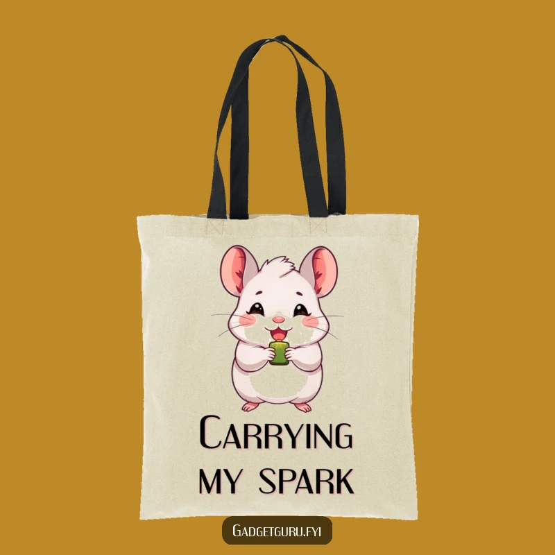 Funny Chinchilla Tote Bag: Carry Your Light, a Hilarious & Practical Gift