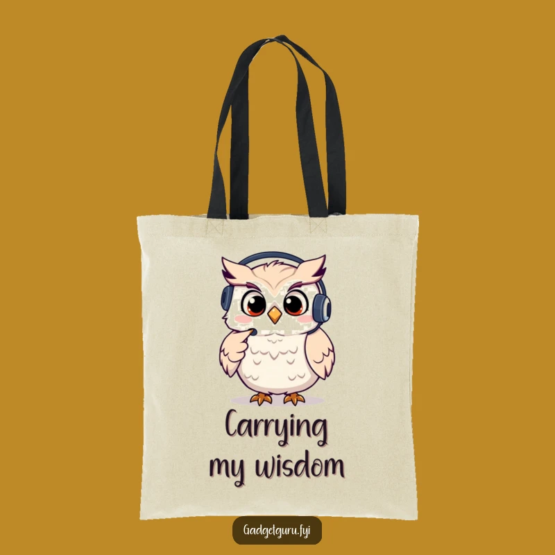 Funny Owl Call Tote Bag, Giggling Operator Accessory and Funny Gift